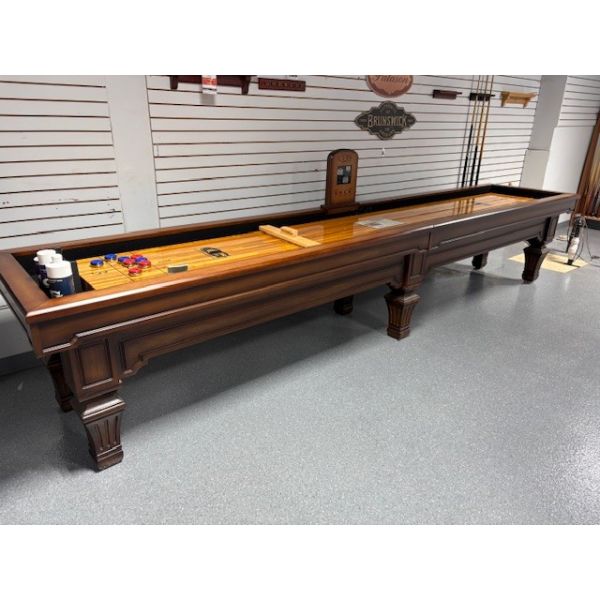 Table de shuffleboard 14 pieds usagée d'excellente qualité de marque Olhausen