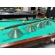 Lampe de billard verte de 4 abats-jours pour meilleur éclairage égal et uniforme ou pour table de snooker Pic 2