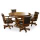 Ensemble de table réversible poker et dîner incluant 4 chaises Brunswick