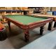 Table de billard usagée Palason Fraser 9 pieds avec ardoise d'un pouce et poches en cuir véritable Code : TABLELIQ130
Fabriquée au Canada avec bois massif et bois d'ingénierie et pattes tournées. 
Inclut une garantie d'un an, un tapis de billard de grad