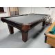Table de billard usagée Majestic Ascot avec ardoise naturelle 9 pieds fini Noyer TABLE433MAJ9P
Fabriquée avec bois massif, poches en cuir véritable avec tapis neuf gis Championship Invitational muni de protection anti-taches Teflon.