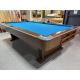 Table de billard usagée Canada Billard fini simili Bois retro 1970s avec ardoise naturelle 8 pied TABLE490BRU8P Fabriquée avec bois d'ingénierie avec fini simili bois durable, ardoise naturelle 1 pouce, poches encastrées, tapis neuf Bleu rapide de style c
