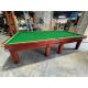 Table de Snooker 12 pieds antique Burroughs and Watts avec fini Acajou Code : TABLE508BW12S   
Fabriqué en bois massif avec ardoise naturelle de 1-1/2 pouces, poches en cuir et cuivre. Inclut une garantie de 1 an, un compteur de points antique et un tapi