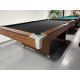 Table de billard usagée 8 pieds surdimensionné OBS Ontario Billiard Supply avec ardoise un pouce et pattes en piédestal Code: TABLE516OBS8OSP 
Fabriquée en bois d'ingénierie avec laminé durable extérieur avec aspect de bois de rosier, ardoise naturelle d