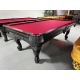 Table de billard usagée Majestic Amboise Noire 8 pieds avec ardoise naturelle 1 pouce Code: TABLE545MAJ8
Fabriquée avec bois massif Européen et Nord Américain, tapis neuf Championship Invitational Rouge muni de protection anti-taches