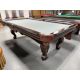 Table de billard usagée 8 pieds Kasblabi avec pattes boules et griffes munie d'ardoise naturelle TABLE561KAS8P