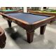 Table de pool usagée Olhausen Billiards 8 pieds fini Noyer avec ardoise 1 pouce et tapis Bleu neuf Code : TABLE623OLH8P
Fabriquée en bois massif, fuselées, poches en cuir véritable, ardoise naturelle 1 pouce, un tapis de billard Bleu neuf avec protectio
