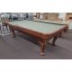 Table de billard 8 pieds Legacy Stallion avec ardoise d'un pouce d'épaisseur et pattes de style Reine Anne Code: TABLELIQ121-OTT 
Fabriquée avec une combinaison de bois massif et bois d'ingénierie et un tapis de billard vert Olive