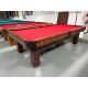 Table de billard usagée de marque Palason Deluxe 9 pieds fini Acajou avec tapis Rouge Bourgogne Code : TABLE502PAL8P
Fabriquée en bois de Chêne massif et bois d'ingénierie plaqué fini Chêne naturel, ardoise naturelle 1 pouce, un tapis de billard Bourgogn
