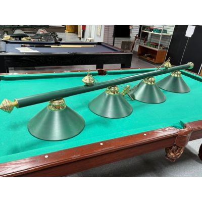 Lampe de billard verte de 4 abats-jours pour meilleur éclairage égal et uniforme ou pour table de snooker