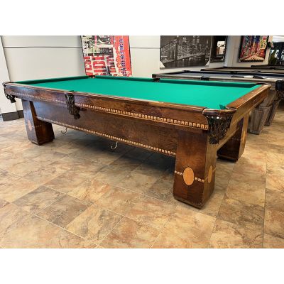 Incroyable table de billard antique Brunswick Medalist 9 pieds fabriqué uniquement 1926 à 1928 Code : TABLE441