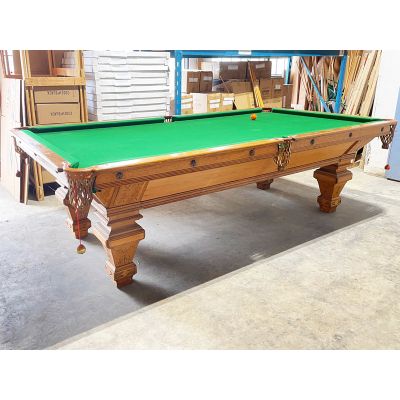 Spectaculaire table de billard Antique Brunswick 9 pieds en bois massif TABLE489BRU9P
