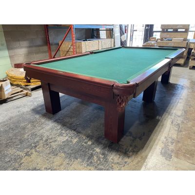 Table de Snooker 5 x 10 pieds avec 6 pattes et surface de jeu en ardoise d'un pouce d'épaisseur 