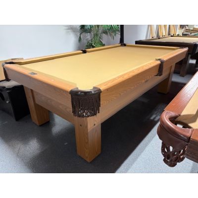 Table de pool usagée Canada Billard Oak Beauty avec ardoise naturelle 8 pieds TABLE537CBB8P