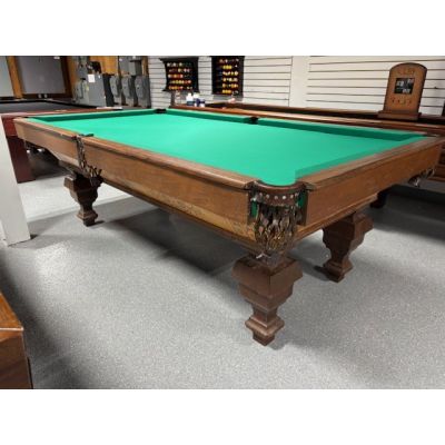 Table de billard Antique Brunswick Balke Billiards Co. 8 pieds avec ardoise naturelle 1 pouce Code: TABLE544BRU8P