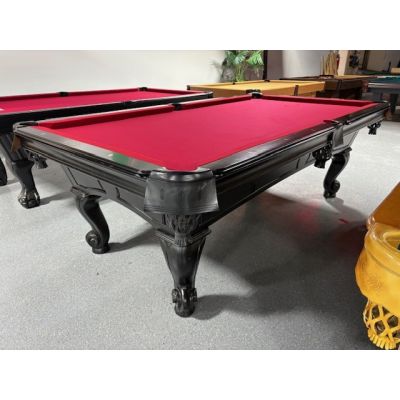 Table de billard usagée Majestic Amboise Noire 8 pieds avec ardoise naturelle 1 pouce Code: TABLE545MAJ8