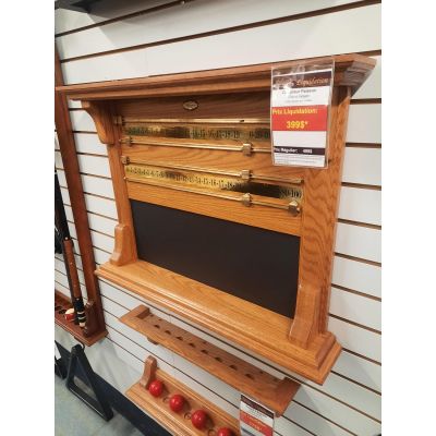 Compteur mural pour jeu de table de billard en bois bois de Chène massif fini moyen